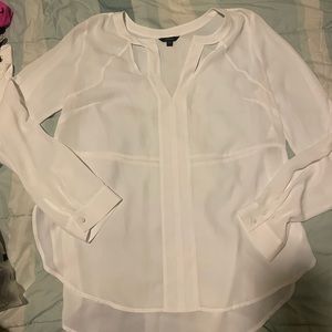 Guess white blouse top